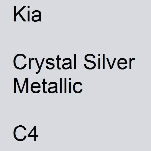 Kia, Crystal Silver Metallic, C4.